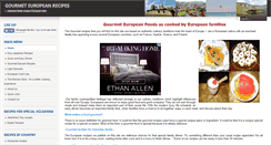 Desktop Screenshot of gourmet-european-recipes.com