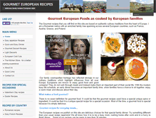 Tablet Screenshot of gourmet-european-recipes.com